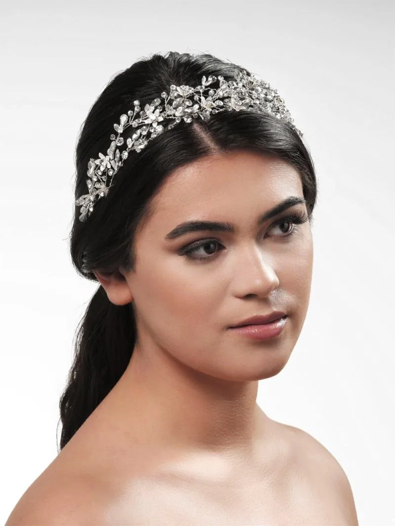 Moderne zilveren tiara van Poirier