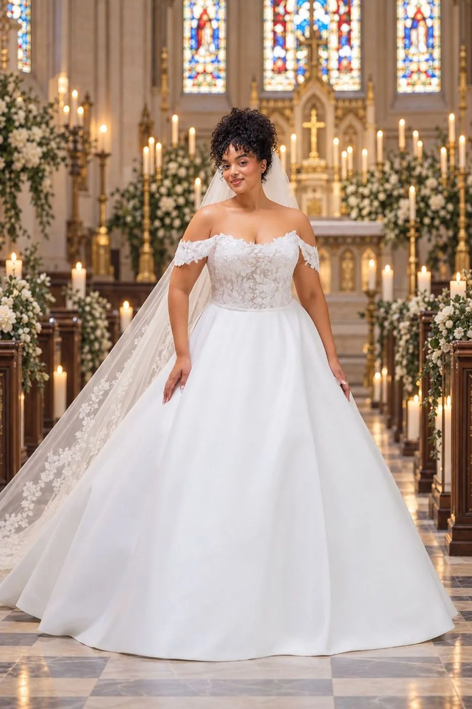 Prinsessen trouwjurk Tendresse, curvy Mori Lee