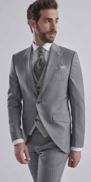 Alternative view of Roberto Vicentti - Cor 27.24.050-zachtgrijs-krijsstreep