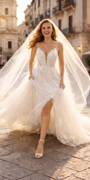 rennende bruid in Jarice model Dolce