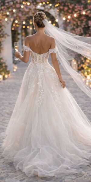 Alternative view of Trouwjurk van Azuree Bridal model Bridget